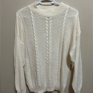 Cream knit sweater